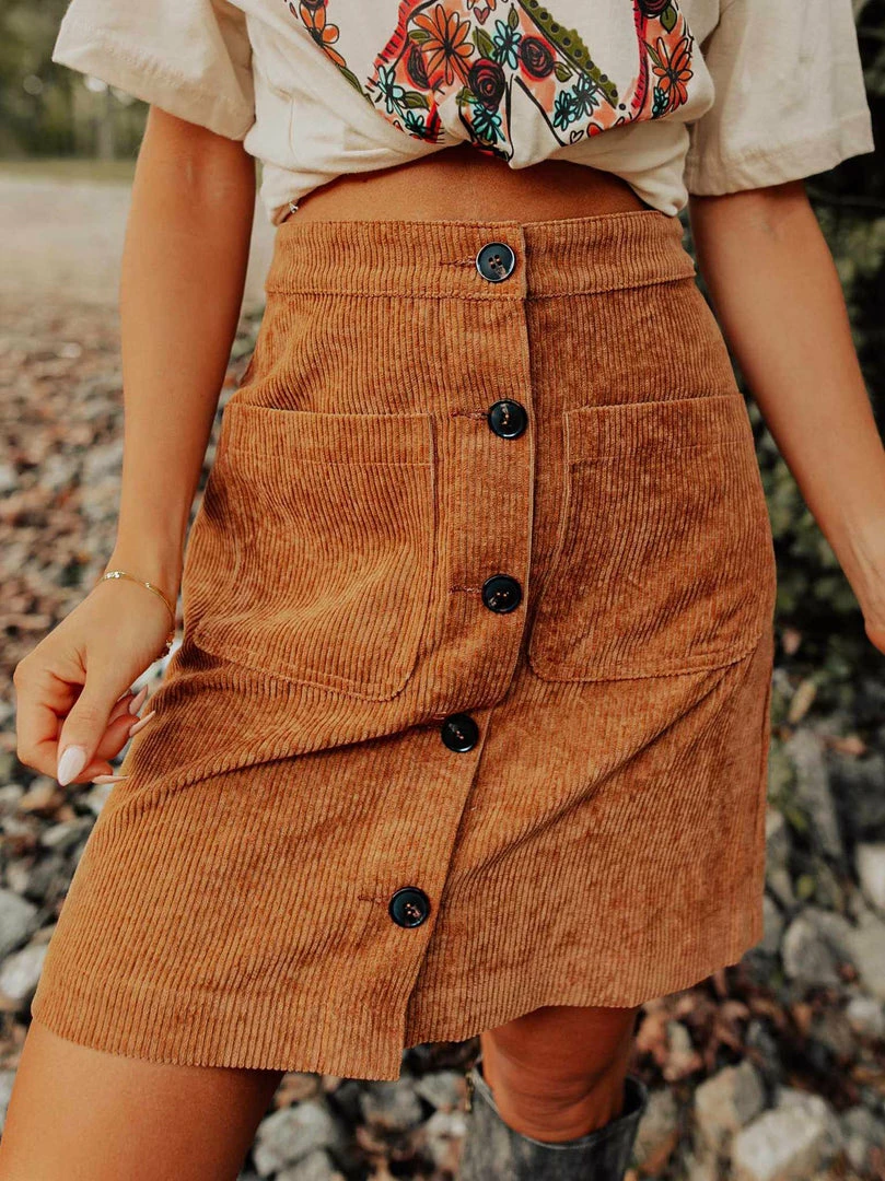 Dongguan Haohoo Clothing CO., Ltd The Southern Corduroy Skirt - Camel Sale! 3 Dongguan Haohoo Clothing CO., Ltd The Southern Corduroy Skirt - Camel Sale!