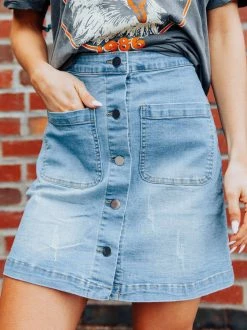 Dongguan Haohoo Clothing CO., Ltd Sale! The Southern Denim Skirt