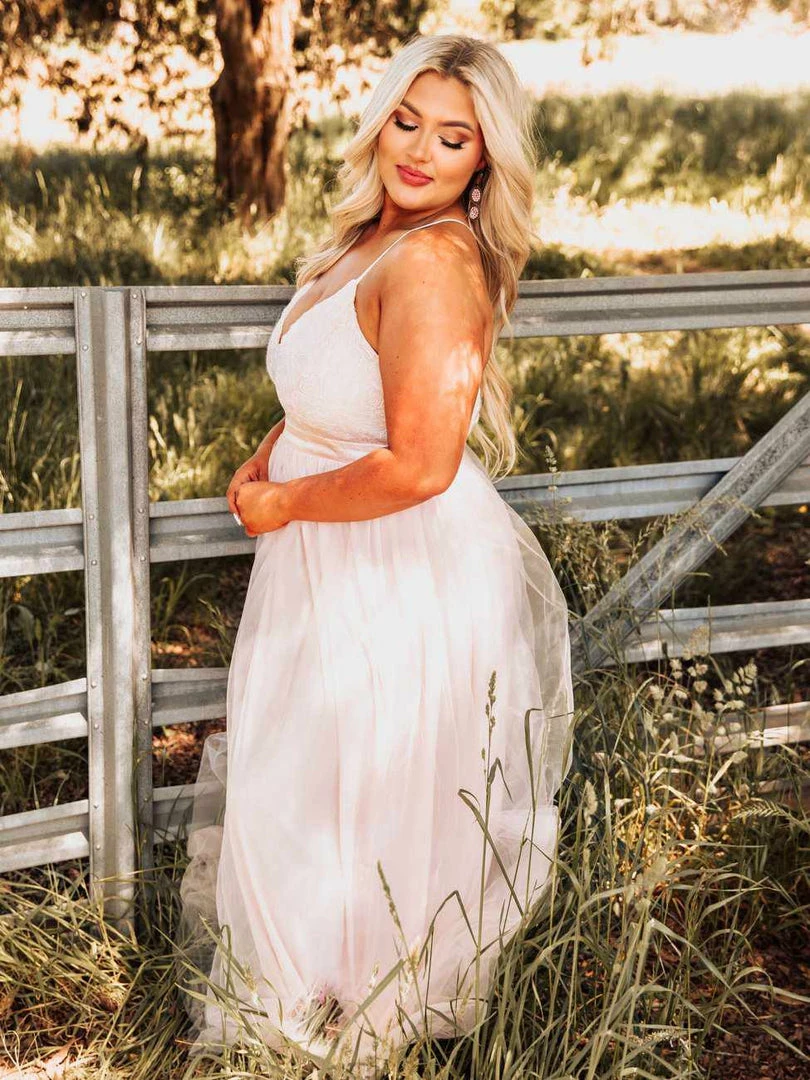 D & J Industries The Way You Sparkle Dress - Pale Peach 9 D & J Industries The Way You Sparkle Dress - Pale Peach