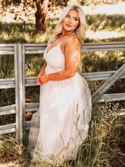 D & J Industries The Way You Sparkle Dress - Pale Peach