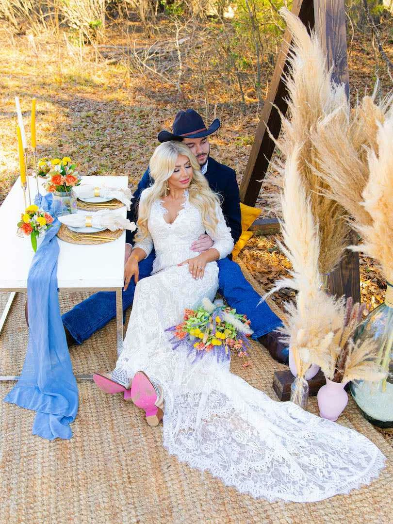 D & J Industries Tie The Knot Dress With Train 6 D & J Industries Tie The Knot Dress With Train