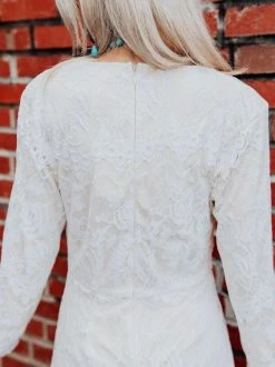 Southern Fried Chics Tie The Knot Lace Dress Bridal