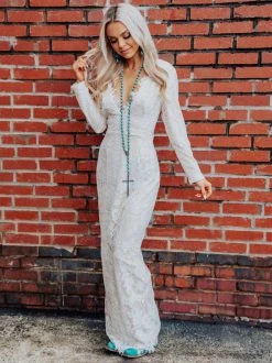 Southern Fried Chics Tie The Knot Lace Dress Bridal