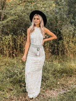 Southern Fried Chics Bridal To Have And To Hold Lace Dress - Ivory