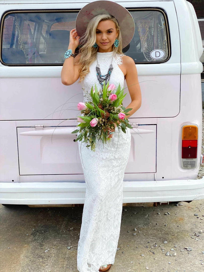 Southern Fried Chics Bridal To Have And To Hold Lace Dress - White 3 Southern Fried Chics Bridal To Have And To Hold Lace Dress - White