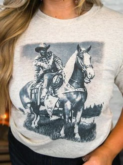 Bling-A-Gogo Trigger Tee - Oatmeal Tees