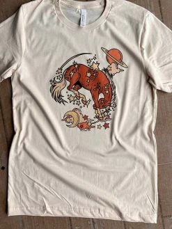 Miss Mud Pie Cosmic Horse With Stars T-shirt New Arrivals