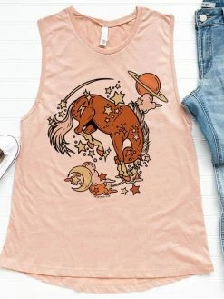 Miss Mud Pie Cosmic Horse With Stars Tank