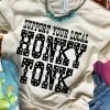 Miss Mud Pie Support Your Local Honky Tonk — Country Girl T-Shirt In Cream Clothing 1 Miss Mud Pie Support Your Local Honky Tonk — Country Girl T-Shirt In Cream Clothing