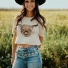 Miss Mud Pie Tees Highland Cow Tee 2 Miss Mud Pie Tees Highland Cow Tee