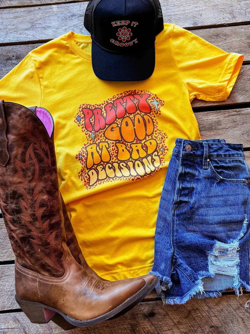 GTN Pretty Good At Bad Decisions T-shirt 3 GTN Pretty Good At Bad Decisions T-shirt