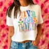 GTN New Arrivals Viva La Dolly Crop Top T Shirt